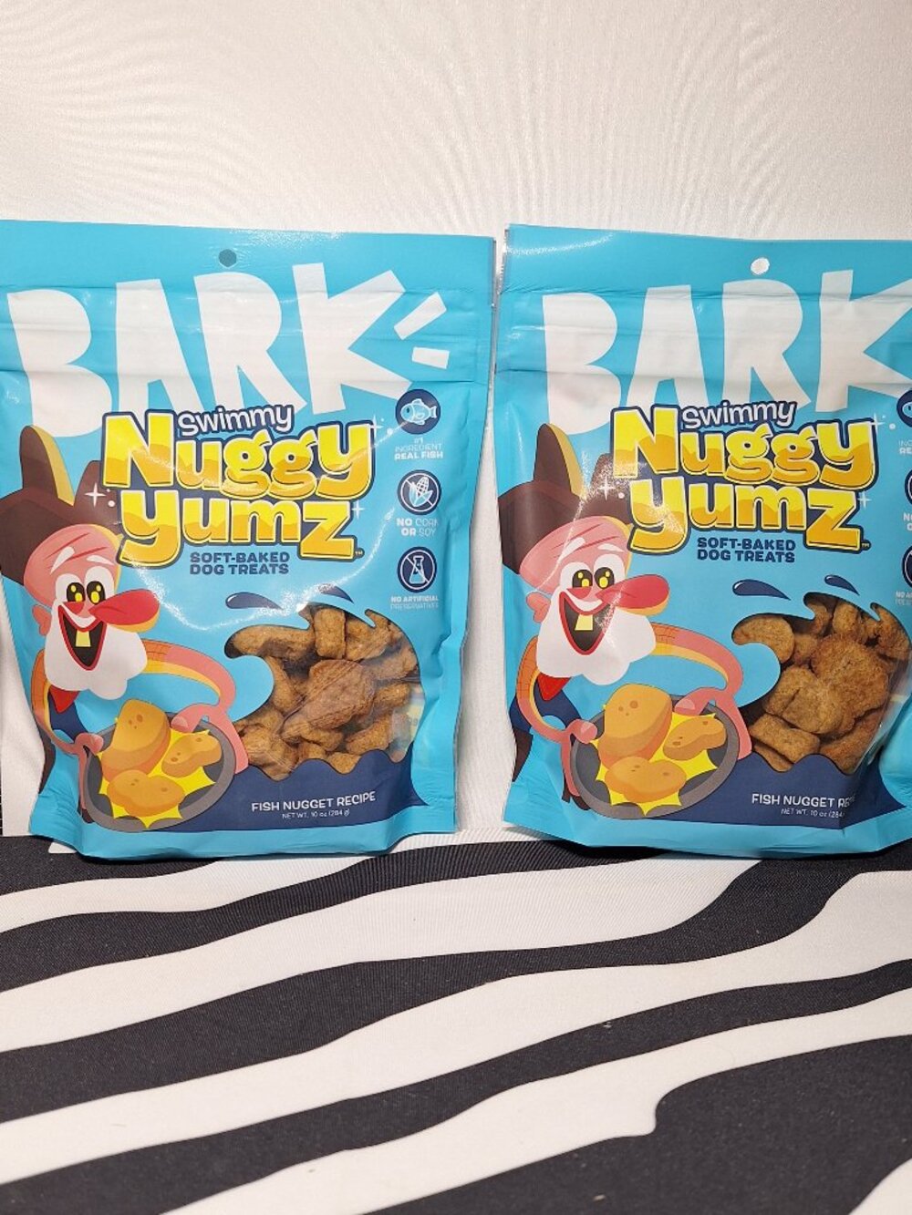 NWT Bark Swimmy Nuggy Yums Dog Treats, 2 pack